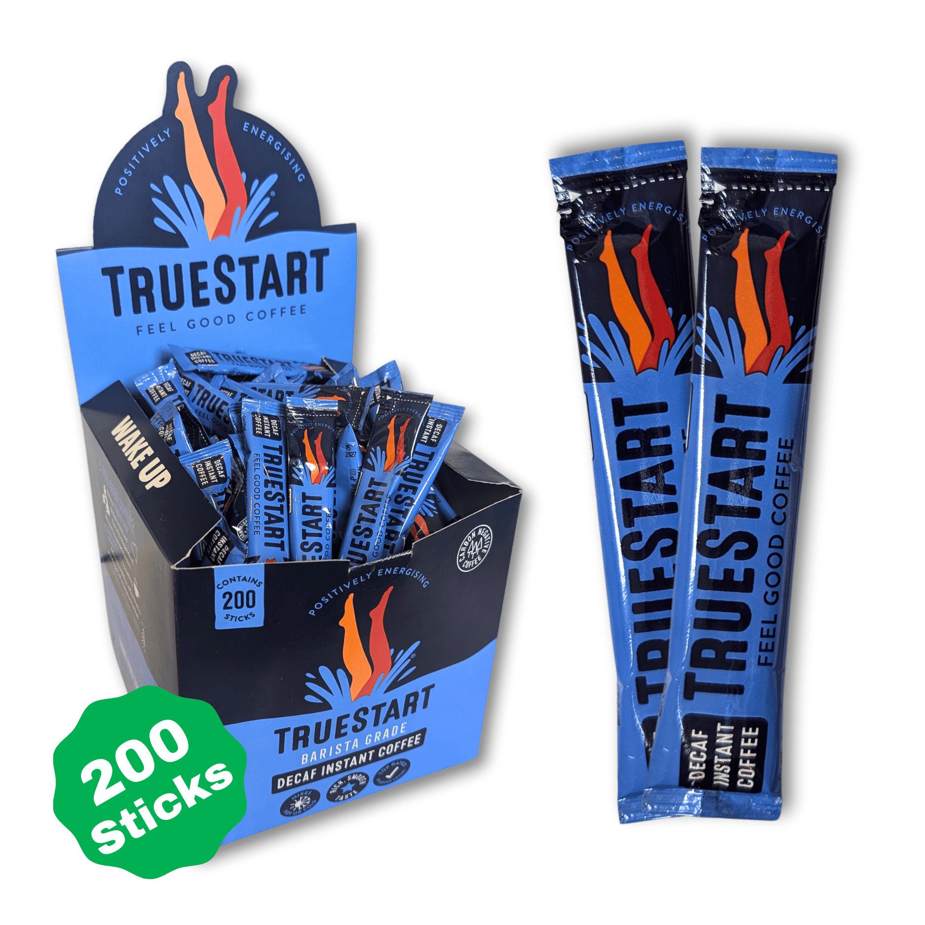 TrueStart Coffee Decaffeinated Sticks [Pack of 200]