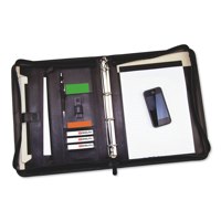 Monolith Zip Leather Ring Binder A4 Black