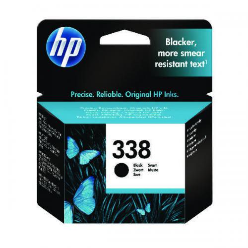HP 338 Black Standard Capacity Ink Cartridge 11ml - C8765E