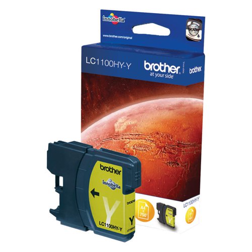 Brother Yellow High Yield Ink Cartridge 10ml - LC1100HYY