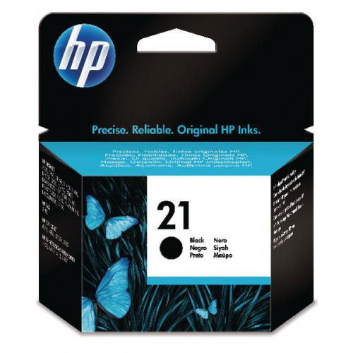 HP 21 Black Standard Capacity Ink Cartridge 5ml - C9351A
