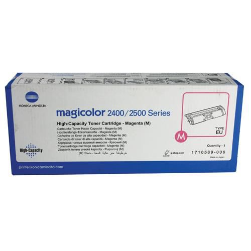 Konica Minolta Magicolor Magenta Toner High Yield 4,500 for 2400W, 2430DL, 2450