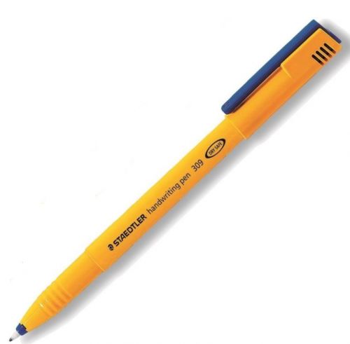 60873SR - Staedtler Handwriting Pen 0.6mm Line Blue (Pack 10) - 309-3