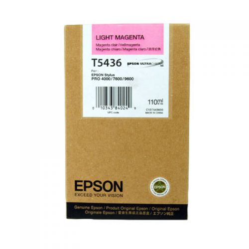 Epson T5436 Light Magenta Ink Cartridge 110ml - C13T543600