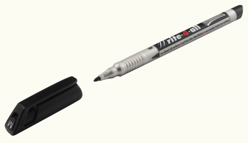 STABILO Write-4-All Medium Permanent Marker 1mm Line Black (Pack 10) - 146/46