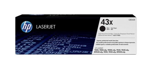 HP 43X Black High Yield Toner Cartridge 30K pages for HP LaserJet 9000/9040/9050/M9040/M9050/M9059 - C8543X
