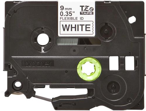 Brother TZEFX221 Black on White 8M x 9mm Flexi Tape 14132J
