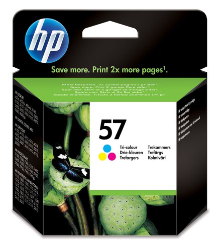 HPC6657A - HP 57 Tricolour Standard Capacity Ink Cartridge 17ml - C6657A