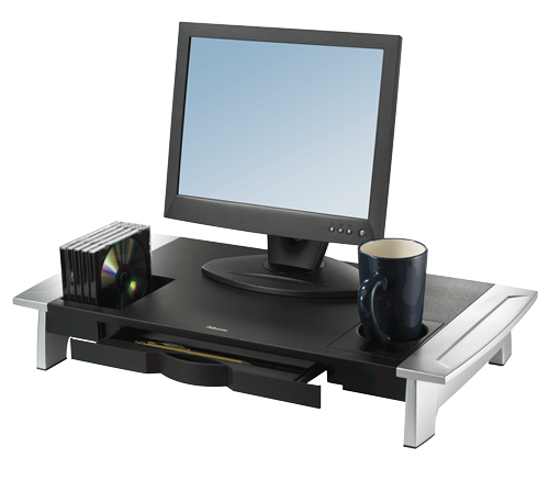 Fellowes Office Suites Premium Monitor Riser Black/Silver