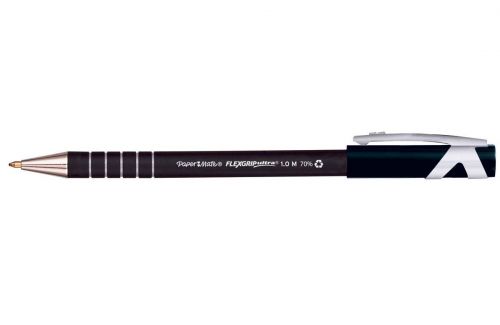 Paper Mate Flexgrip Capped Medium Black PK12