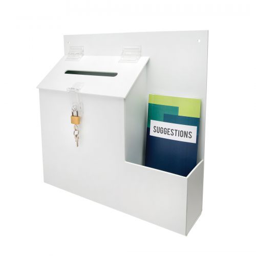 Deflecto Ballot Box White