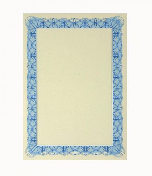 Computer Craft Certificate Paper A4 90gsm Blue (Pack 30) - CCC2000 74414PL