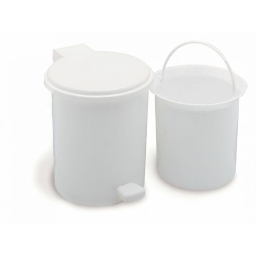 Addis Vanity Pedal Bin with Liner 2.9L White