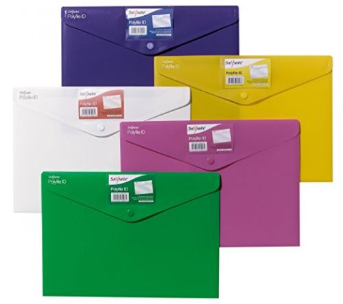 Snopake Polyfile ID Wallet File A4 Standard Astd PK5
