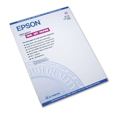 Epson (A2) Photo Quality Ink Jet Paper (30 Sheets) 102g/m2 (White) C13S041079