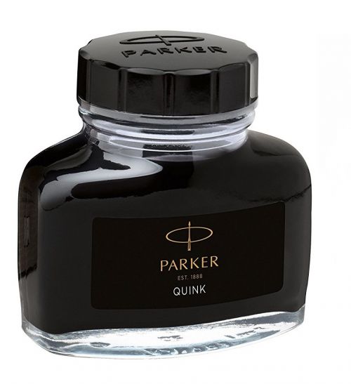Parker Quink Bottled Refill Ink for Fountain Pens 57ml Black