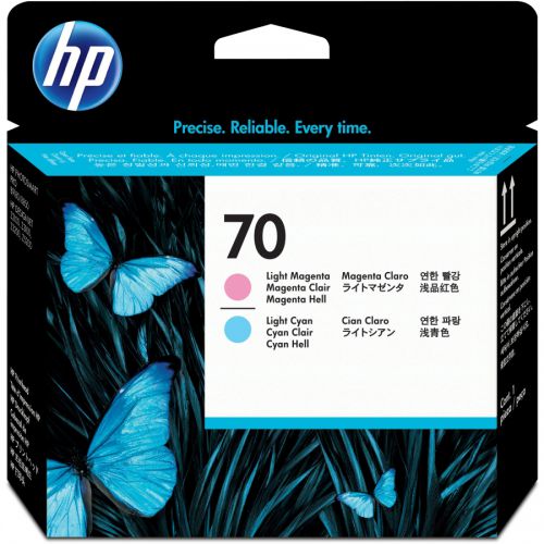 HP No 70 Light Cyan/Light Magenta Standard Capacity Printhead - C9405A