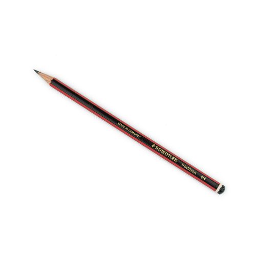 Staedtler 110 Tradition 4H Pencil Red/Black Barrel (Pack 12)