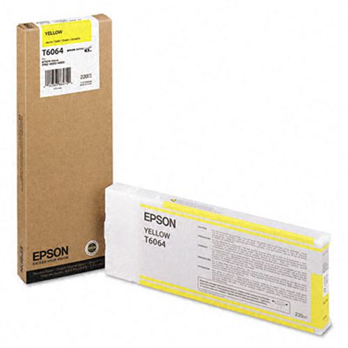 Epson T6064 Yellow Ink Cartridge for Stylus Pro 4800/4880 (220ML) C13T606400