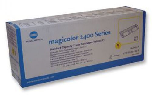 Konica Minolta Magicolor Yellow Toner Yields 1,500 for 2400W, 2430DL, 2450