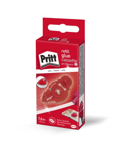 Pritt Refill Glue Cassette Permanent 8.4mm x 16m - 2111973 38224HK