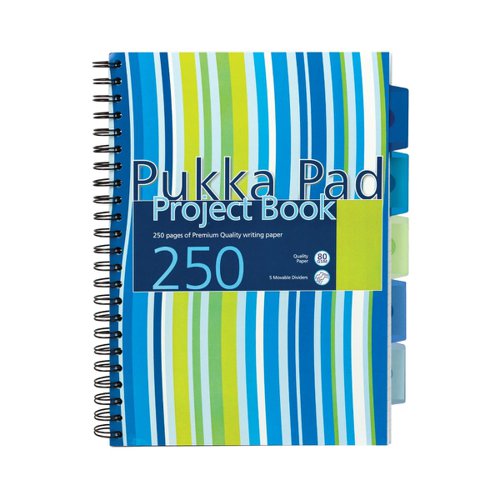 Pukka Pad Project Book A4 Assorted Pack 3 Project Books PD9534