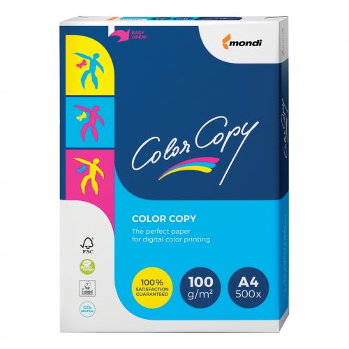 Mondi Color Copy Premium Super Smooth FSC Paper A4 100gsm White [Pack 500]