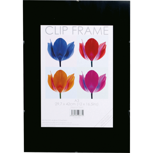Photo Album Co Poster/Photo Frameless Clip Frame A3 - CF3042-NG