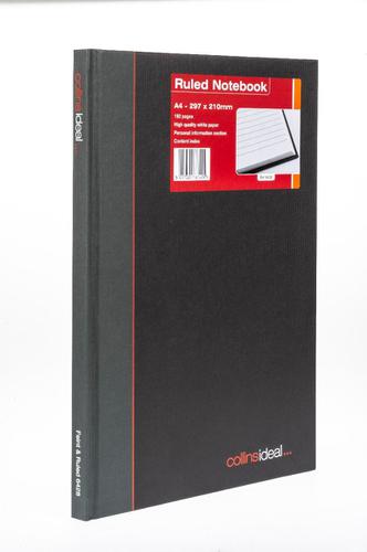 Collins Ideal Feint Ruled Casebound Notebook 192 Pages A4 6428
