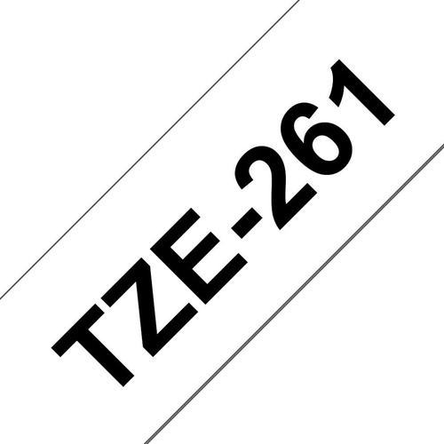 Brother P-Touch TZ Labelling Tape 36mm Black on White TZE261