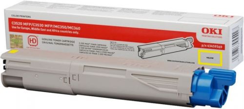 OKI C3520/3530/MC350/360 Yellow Ton 2.5