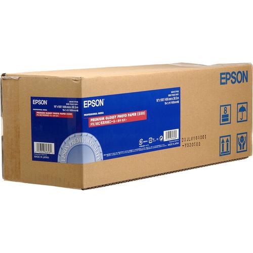 EPSSO41742 | A resin coated photo paper with a look and feel of real photographic paper. This media is ideal for photographic reproductions and graphic arts that require high quality images with a smooth high gloss surface. 260 gsm. 16 inch x 30.5m.