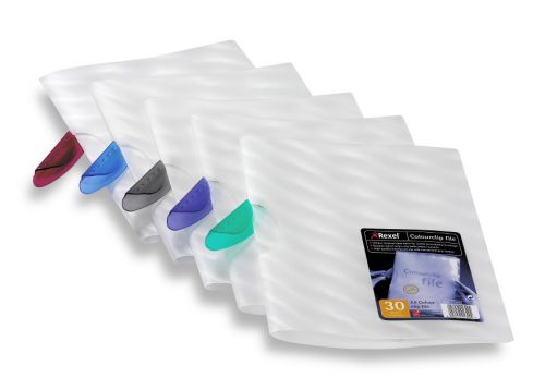 Rexel Colour Clip File Assorted 17450 (PK25)