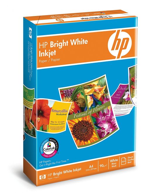 HP Bright White A4 90gsm BX5 Reams