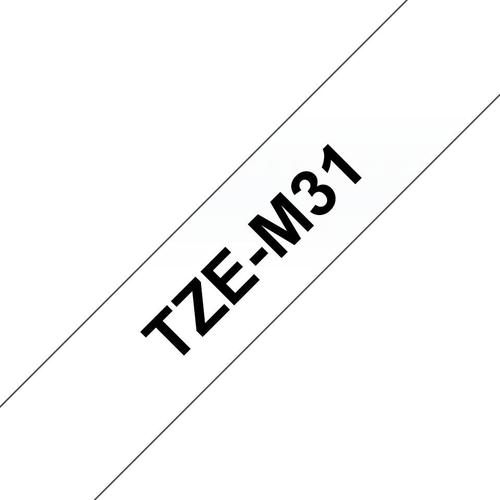 Labelling tape designed for use with Brother T-touch label printers with TZ or TZe logo on the tape cassette cover. Handy in the home, office or workplace for identifying everything, such as files, shelves, cables and equipment. Matte laminated surface ensures labels are easy to read. Highly durable, for use indoors and outdoors. Black on clear matte tape, 12mm x 8m.