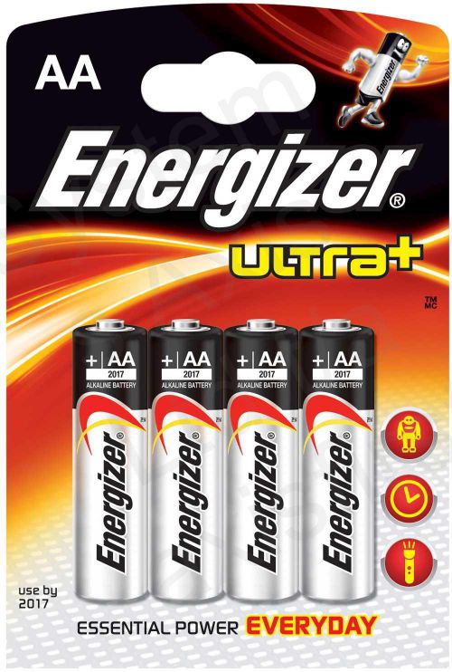 Energizer Ultra+ Battery AA/LR6 PK4