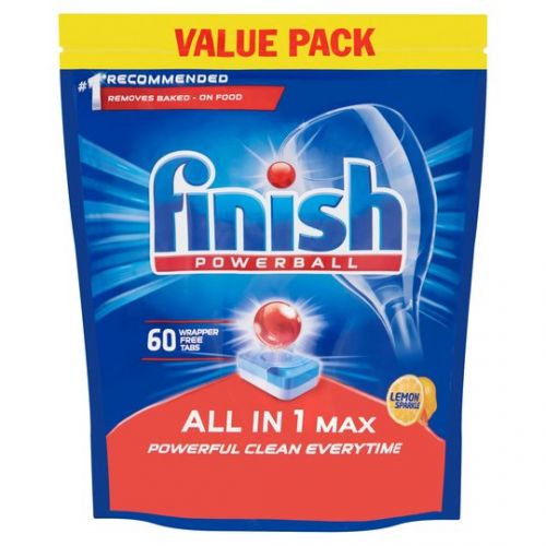 Finish All-in-1 Max Dishwasher Tablets Lemon PK60