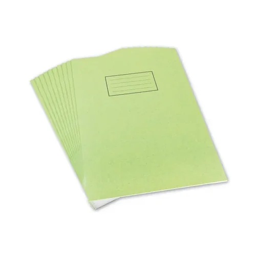 Silvine A4 Exercise Book Ruled Green 80 Pages (Pack 10) - EX110