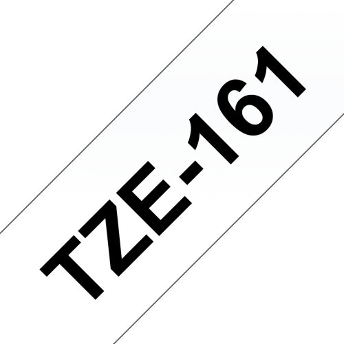14059J - Brother TZE-161 Black on Clear 8M x 36mm Gloss Tape
