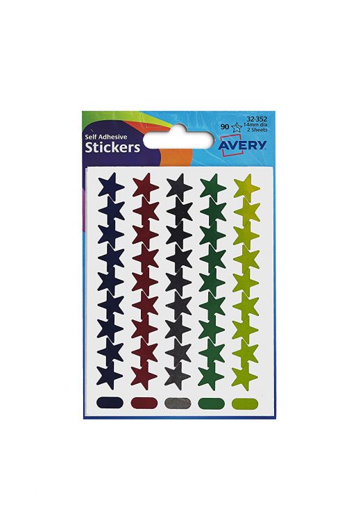 Avery 32-352 Circle Labels in Packet, Ø 14 mm, Permanent, 45 Labels Per Sheet, 90 Labels Per Pack