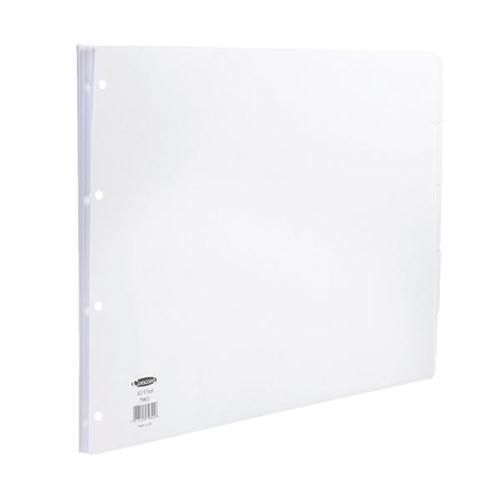 Concord Subject Dividers 5-Part A3 Oblong White Punched 4 Holes 79801/98