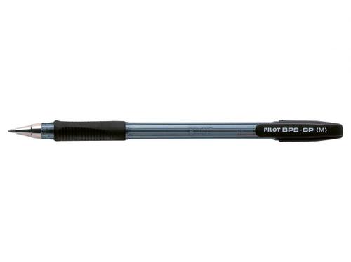 75832PT - Pilot BPS GP Grip Ballpoint Pen 1.0mm Tip 0.31mm Line Black (Pack 12) - 4902505142796/SA