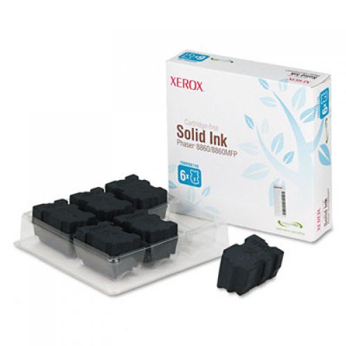 Xerox ColorStix Cyan (Yield 14,000 Pages) Solid Ink Sticks Pack of 6