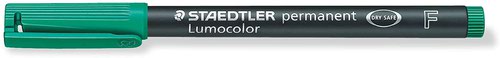STAEDTLER 318 Marker Pens Fine Felt tip Green Pack of 10  146934
