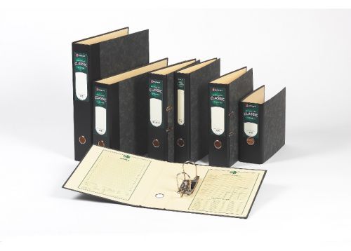 Rexel Classic A3 Upright Lever Arch File Black/Green PK2