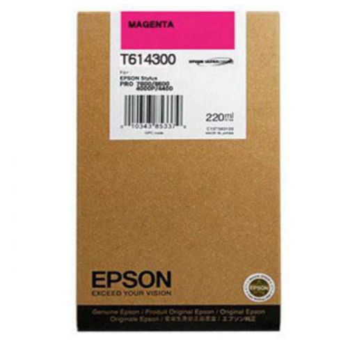 Epson T6143 Magenta Ink Cartridge for Stylus Pro 4400 (220ml) C13T614300