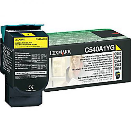 Lexmark C540 Yellow Return Programme Cartridge