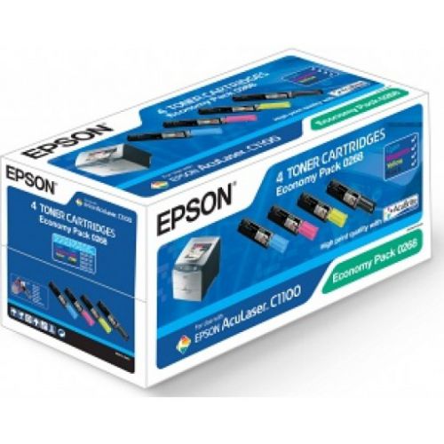 Epson C1100 4 Pk - Bk 4K & Col 1.5K Pages