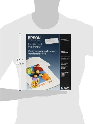 Epson Cool Peel Iron-On Transfer Paper (Pack of 10) S041154 C13S041154 EP41001 Buy online at Office 5Star or contact us Tel 01594 810081 for assistance