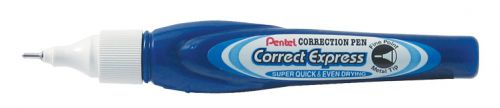 Pentel Correct Express Correction Pen 7ml White (Pack 12)